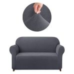 Elgeyar Likrali Koltuk, Kanepe, Çekyat Örtüsü 2 Kişilik Koltuk Örtüsü Lastikli, pitikare desen - 120 x 175 cm - Antrasit