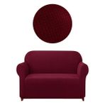 Elgeyar Likrali Koltuk, Kanepe, Çekyat Örtüsü 2 Kişilik Koltuk Örtüsü Lastikli, pitikare desen - 120 x 175 cm - Bordo