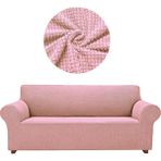 Elgeyar Likrali Koltuk, Kanepe, Çekyat Örtüsü 3 Kişilik Koltuk Örtüsü Lastikli, Pitikare Desen - 180 x 230 cm - Pembe