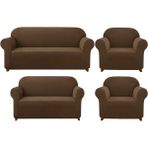 Elgeyar Likrali Koltuk, Kanepe, Çekyat Örtüsü Lastikli, Pitikare Desen 3+2+1+1 - 110 x 180 cm - Açık Pembe