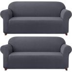 Elgeyar Likrali Koltuk, Kanepe, Çekyat Örtüsü Lastikli, Pitikare Desen3+3 - 180 x 230 cm - Antrasit