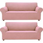 Elgeyar Likrali Koltuk, Kanepe, Çekyat Örtüsü Lastikli, Pitikare Desen3+3 - 180 x 230 cm - Pembe