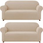 Elgeyar Likrali Koltuk, Kanepe, Çekyat Örtüsü Lastikli, Pitikare Desen3+3 - 180 x 230 cm - Vizon