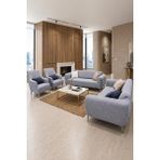 ELHAS Bohem Kumaş 3 3 1 1 Lastikli Kanepe Örtüsü | Lastikli Koltuk Örtüsü|koltuk Kılıfı Takımı|yıkanabilir - 200 x 230 cm - Gri