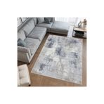 Eliana Home Dijital Baskı Yıkanabilir Kaymaz Taban Salon Halısı Ve Yolluk LNA0693, Gri, 100 x 300