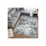 Eliana Home Dijital Baskı Yıkanabilir Kaymaz Taban Salon Halısı Ve Yolluk LNA0702, Gri, 100 x 150