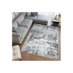 Eliana Home Dijital Baskı Yıkanabilir Kaymaz Taban Salon Halısı Ve Yolluk LNA0702, Gri, 160 x 230