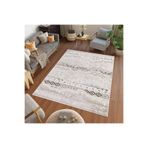 Eliana Home Dijital Baskı Yıkanabilir Kaymaz Taban Salon Halısı Ve Yolluk LNA0725, Krem Rengi, 50 x 80