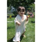 Elibaby %100 Organik Pamuk Müslin Panço Kapşonlu Panço Plaj Çocuk Bebek Panço Bornoz Havlu - Krem - 0 - 2 Yaş