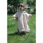 Elibaby %100 Organik Pamuk Müslin Panço Kapşonlu Panço Plaj Çocuk Bebek Panço Bornoz Havlu - Sütlü Kahve - 0 - 2 Yaş