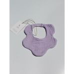 Elibaby Organik Pamuk 8 Katlı Multi Müslin Çiçek Model Bebek Salya Ve Mama Önlüğü, Fular, Yakalık - Standart - Lila