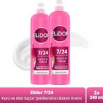 Elidor 2x240 ml 7/24 Şekillendirici Güçlü Parlak Kuru ve Mat Saçlar Saç Bakım Kremi