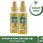 Elidor 2x80 ml Doğanın Enerjisi Serum Avokado ve Üzüm Çekirdeği Yağı Saç Bakım Yağı