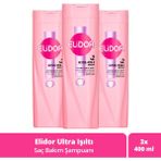 Elidor 3x400 ml Ultra Işıltı Yoğun Parlaklık Saç Bakım Şampuanı