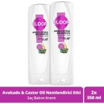 Elidor Saç Bakım Kremi Avokado ve Castor Oil Nemlendirici Etki 350 ml X2 - Renksiz