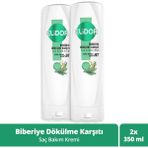 Elidor Saç Bakım Kremi Biberiye Dökülme Karşıtı 350 ml X2 - Renksiz