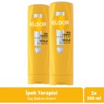 Elidor Saç Bakım Kremi Ipek Terapisi 350 ml X2 - Renksiz