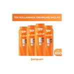 Elidor Saç Bakım Şampuanı Anında Onarıcı 650 ml x4