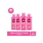 Elidor Şampuan & Bakım Kremi Güçlü ve Parlak Seyahat Boy 90 ml x4