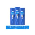 Elidor Şampuan ve Saç Bakım Kremi, Kepeğe Karşı Etkili, 400 ml x 3 Adet