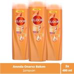 Elidor Superblend Anında Onarıcı Bakım Şampuanı C Vitamini Keratin Seramid 400 ml X3 Kadın Kullanıcılar İçin