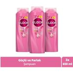 Elidor Superblend Güçlü ve Parlak E Vitamini Makademya Yağı Kolajen 3x650 ml Saç Bakım Şampuanı