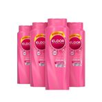 Elidor Superblend Güçlü ve Parlak E Vitamini Makademya Yağı ve Kolajen 4x650 ml Saç Bakım Şampuanı