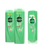 Elidor Superblend Sağlıklı Uzayan Saçlar 2x400 ml Şampuan + 350 ml Serum Saç Bakım Kremi