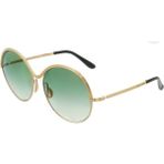 Elie Saab ES011S 59 Pef Gold Yeşil Yuvarlak Kadın Güneş Gözlüğü - Gold - Sarı