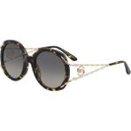 Elie Saab ES014S 086 Dark Havana Yuvarlak Kadın Güneş Gözlüğü - Kahverengi - Havana