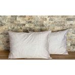 Elif 2'Li Yastık Kılıfı Seti (Gizli Fermuarlı) - 50 x 70 cm - Açık Bej