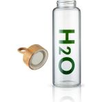 Elif Aksesuar H2O Bambu Kapaklı Cam Matara 800ML - Renkli