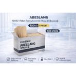 Elif Asya Ceyiz Tekstil Abeslang 100'LÜ 1 Paket Tek Kullanımlık Ahşap Dil Basacağı Medikal Spatula