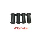Elif Ayarlı Jumbo Ayak 6 cm Siyah - Mutfak Altı, Dolap Ayağı, Komodin, Baza, Kanepe Koltuk Ayağı, Gardırop Ayağı (4 Adet)