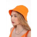 Elif İç Giyim Kadın Balıkçı Oranj Kova Bucket Şapka - Standart