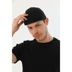 Elif İç Giyim Kaşe Arkadan Ayarlı Retro Hip-Hop Takke Şapka - Standart - Siyah