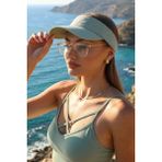 Elif İç Giyim Uv Koruyuculu Unisex Siperlikli Tenisci Vizör Şapka - Standart - Su Yeşili