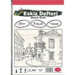 Elif İş Eğitimi Renkli Eskiz Defteri - Sketch Book - A4 - 160GR. 40 Yaprak