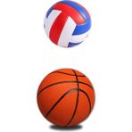 Elif Mağazacılık Spor Seti(Voleyboltopu +Basketbol Topu) - Turuncu - 7 Numara