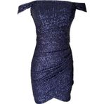 Elif Naz Moda Evi Payetli Korsajlı Elbise Lacivert