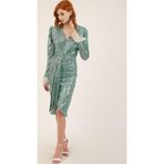 Elif Naz Moda Evi Payetli Otriş Detaylı Karpuz Kol Elbise