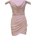 Elif Naz Moda Evi Pudra Pembe Korsajlı Elbise