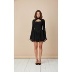 Elif Naz Moda Evi siyah korsajlı balon etekli mini elbise