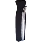 Elif Naz Moda Evi Siyah Korseli Straplez Uzun Krep Elbise