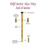 elif ney EKIZ1SOL Elif Serisi- Kız (Si) Ney Sol El Üstte - Anahtarlık Hediyeli