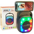 Elif Paleon Abs 1308 Mini Rgb Bluetooth Hoparlör Siyah ABS-1308