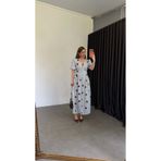 elif teke Lavi İri Puantiyeli Elbise Bebe Mavi