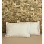 Elif Tekstil Saten Şeritli 2'li Yastık Kılıfı Seti - 50 x 70 cm - Açık Krem