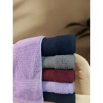 Elif Towels - Lila Renk Kuaför, Berber, Spor, Fitness Havlusu Leke Tutmayan Havlu - 50 x 90 cm