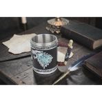 Elifeshop 3D Game Of Thrones Stark Renkli Kurt Tasarımlı Kupa Paslanmaz Çelik Iç Hazneli Kulplu Bardak 400 ml - 1 Adet - 400 - 499 ml
